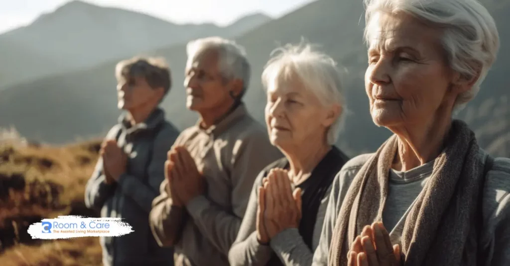 Adult Family Homes in Edmonds Wa Elders meditating