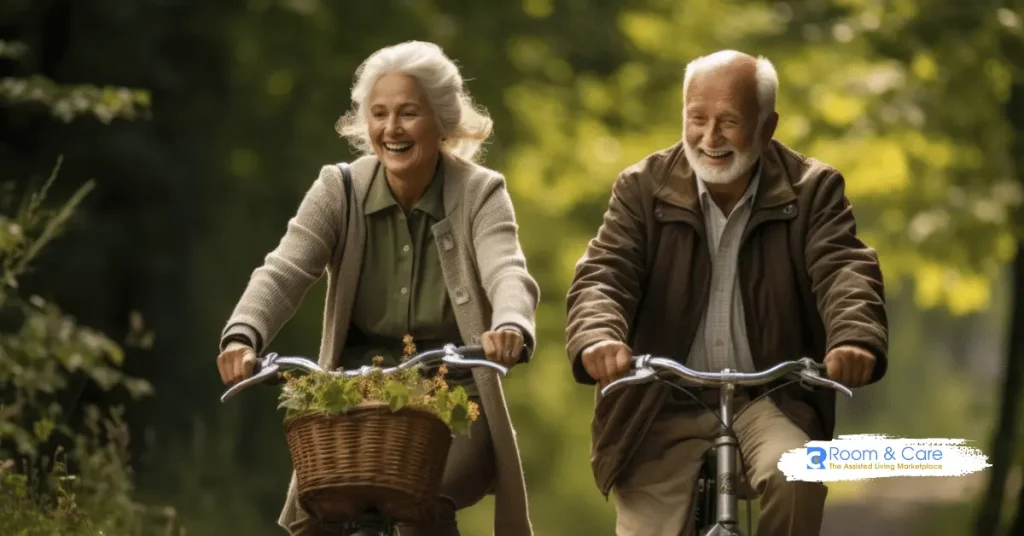 Adult Family Homes in Federal Way WA two elders biking